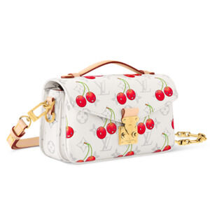 Louis Vuitton Murakami LV x TM Pochette Metis East West White Cherry M14231 NEW